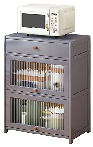 YSUEFIJO Aparador Cocina Industrial, Alacena de Cocina Pequena, Armario de Almacenamiento Bano, Armario Auxiliar, Mueble Microondas, para Almacenamiento de Menaje
