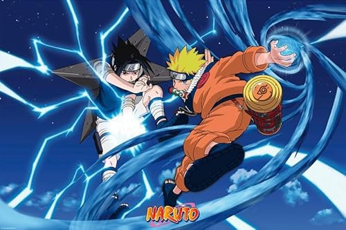 Grindstore Laminiertes Naruto Naruto & Sasuke Maxi-Poster