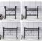 RELOVE Support Extensible pour Four à Micro-Ondes à Charge Lourde, Support d'étagère de Cuisine à Hauteur Meuble réglable avec 4 Crochets Suspendus Organisateur de Rangement (Noir-2PC)