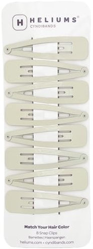 Heliums 8 Stück Haarspangen, blond, Beige, 6,8 cm, Metall, Haarspangen, Haar-Accessoire