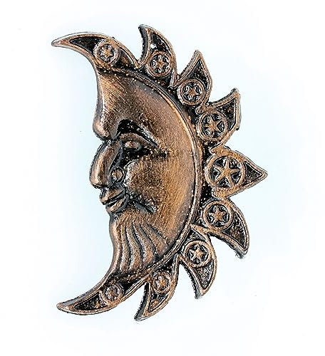 UHRIG Sonne aus Gusseisen, Rustikale Metall Wandkunst, Dekoration für Haus & Garten, Patina antik Schwarz Kupfer