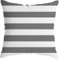 Großes Kissen Kinderzimmer Grau-weiß gestreifte Kissenbezüge Morden Simple Life Dekokissenbezüge Home Dekorative Kissenbezüge 18×18 Superweich für Bett/Couch/Sofa/Auto Kissen Set (Grey, One Size)