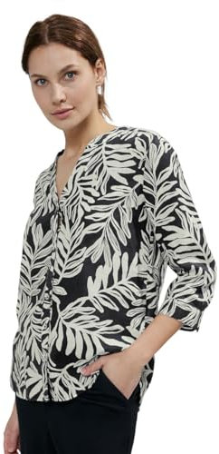 Cecil Damen Print Bluse Black S