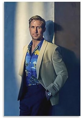 Ryan Gosling Poster Schauspieler Kunst Tapete (1) Druck Foto Kunst Malerei Leinwand Poster Home Modern Decor Poster 50 x 75 cm
