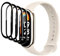 Fyqzio [4 Piezas Protector de pantalla compatible con Xiaomi Mi Band 8,sin burbujas,antiarañazos,3D Cobertura Completa,HD TPU Protección de películas