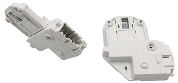 MiJob 1Pcs Electronic Door Lock Switch Accessories ，Compatible For ZANUSSI ，Compatible For Electrolux Drum Washing Machine 3-pin