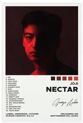 Yeepi Joji-Poster, Nektar-Albumcover, Poster, Leinwand, Poster, Schlafzimmer-Dekor, Sportlandschaft, Büro, Raumdekoration, Geschenk, ungerahmt, 30 x 45 cm