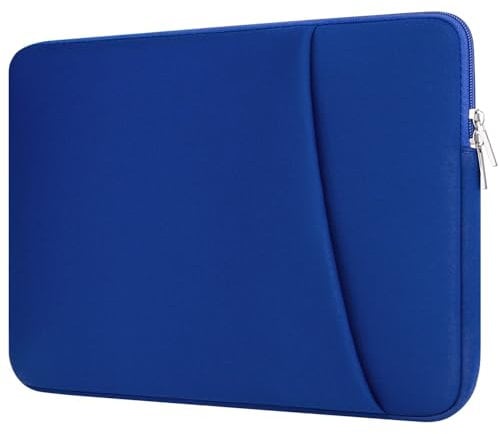 HEDUGO Laptop Sleeve Case with Zipper Accessory Pocket Compatible with 13 to 14 inches MacBook Air/Pro Padded Computer Pouch Cover Shockproof Protective for 13” to 14” Laptop/Chromebook/Tablet,Blue