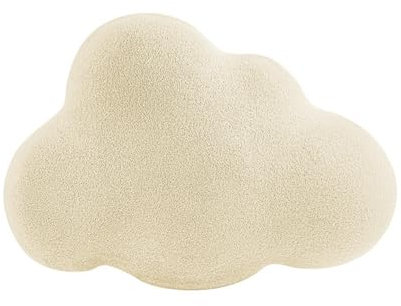 champracer Kuschelkissen Wolken Kissen Weiches Dekokissen für Baby- & Kinderzimmer für Mädchen & Jungen - Plüsch Kissen Dekokissen für Kinderzimmer Schlafzimmer Deko (Weiß)