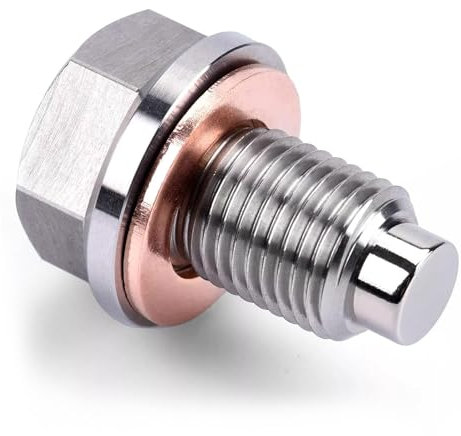 VOBOR Magnetische Ölablassschraube, M14X1,5 Ölablassschraube mit Dichtring,Magnetische Dichtung Ölwannenablassmutter,Magnetische Dichtung Ablassschraube für Auto,Boot,Motorrad,Meisten Modellen