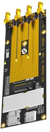 B Key Ranura Tipo C Adaptador Placa Dongle con Ranura para Tarjetas Antenas para RM500Q/RM500U/GM800/SIM8200