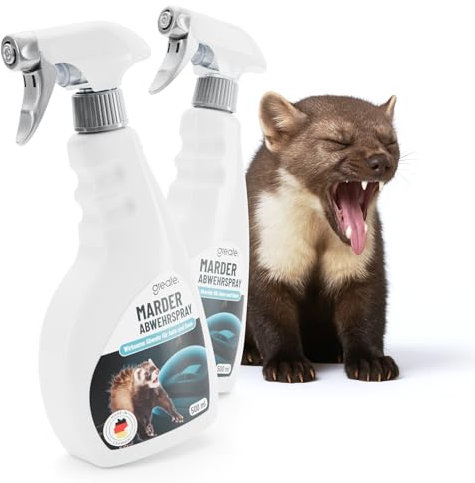 greate 2X Marderspray Auto Motorraum 500 ml - Sofortige & langfristige Mader Abwehr für Auto, Dachboden, Haus & Garage - Anti Marder Spray Made in Germany - Marderabwehr, Marderschutz Spray