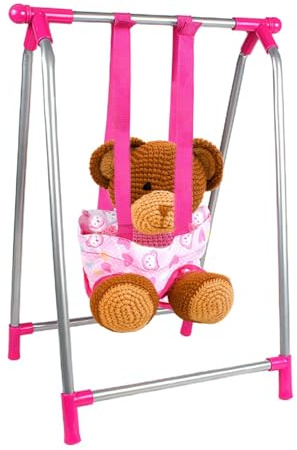 Rosa Kinderwagenspielzeug – Arship Set mit Wiege, Krippe und Kinderwagen für Mädchen | Machen Sie so, DASS der Puppenwagen Spielset für die Kleinen, leichtes Kinderwagen-Geschenk für b