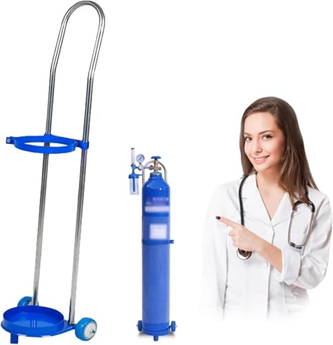 Portable Gas Cylinder Trolley - Easy Transport for 10L 15L 20L Tanks, Durable & Lightweight