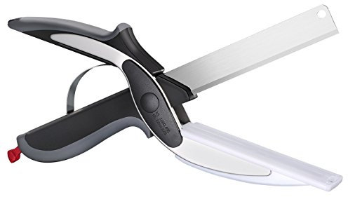 Ciseaux 2 en 1 avec planche à découper intégrée