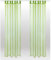 Bestlivings Schlaufenschal Noella, transparenter Dekoschal Voile b 140x l 175 cm 2er Pack, Wohnaccessoire in vielen erhältlich (grün - olivgrün/ohne Raffhalter)