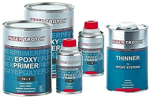 Troton 2X EPOXY GRUNDIERUNG 10:1 Primer 2K Inter EPOXID 1,1kg + 1x VERDÜNNUNG 1L