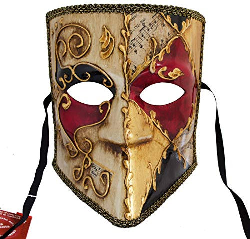 LannaKind Masque vénitien Casanova Bauta Ball Masque Carnaval Carnaval Hommes (Bauta18)