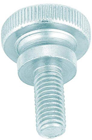 10 unids M8 tornillo de tornillo cinc plateado acero al carbono plano moleteado cabeza pernos(M8*18（10pcs）)