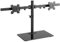 WALI Dual Monitor Stand for 13 to 27 Inch Screen, Freestanding Dual Monitor Arm with Tilt Swivel Rotate Extension, Height Adjustable Monitor Stand, Holds Up to 10 KG/Arm, VESA 75 & 100mm (GMF002)