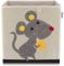 LIFENEY Aufbewahrungsbox Kinder mit Maus Motiv I Spielzeugbox mit Tiermotiv passend für Würfelregale I Ordnungsbox für das Kinderzimmer I Aufbewahrungskorb Kinder