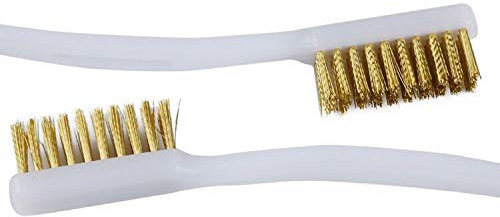 Toaiot 3D Printer Extruder Hotend Parts Nozzle Cleaning Tool Brass Toothbrush for Prusa i3/ Ender 3/ Ender 3 Pro/Mega i3 and other Printer Accessories-2Pcs