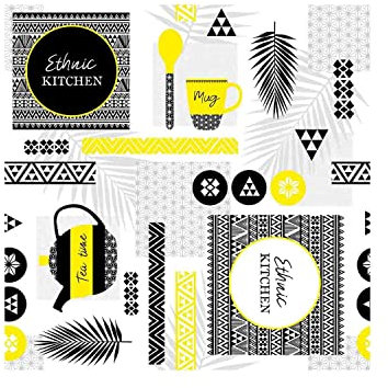 Déco-de-maison Wachstuch Meterware – Breite 140 cm – Ethno-Motiv