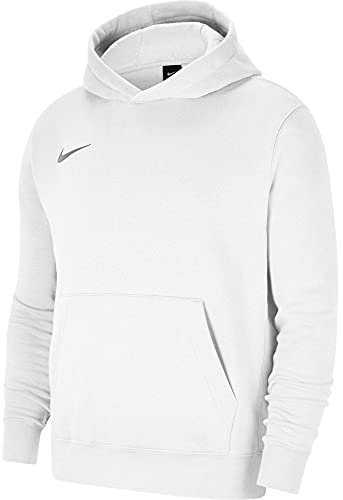 Nike Fille Park 20 Sweat à Capuche, Blanc/Loup Gris, XS (122-128 cm)