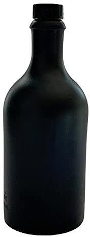 Ölflasche 500 ml Ölspender Steingut Schwarz mit Ausgießer Flasche Made in Germany