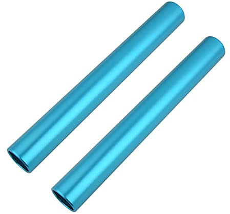 Cosmos Pack of 2 Aluminium Track Field Relay Batons for Outdoor Field Race Running Practice Athlete (Blue)