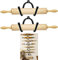 AUXPhome Set of 2 – Rolling Pin Holder Rolling Pin Display Rack Rolling Pin Storage – Wall Hanging Multi Purpose Bottle Rack – Rustic Home Decor Colonial Wall Décor - No Rolling Pin