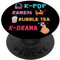 K-Pop Ramen Bubble Tea K-Drama Kpop K pop Finger PopSockets Klebender PopGrip
