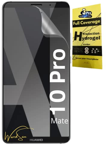 WardSan [Pack 3 Pièces Film de Protection intégrale écran Hydrogel 3D pour HUAWEI MATE 10 PRO | Transparente Anti-choc | Compatible avec coques,housse, étui | Protecteur vitre
