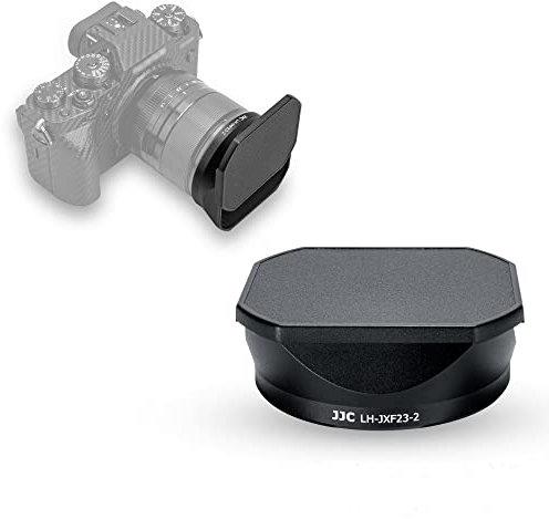 (58mm) JJC Gegenlichtblende für Fujifilm XF 23mm F1.4 R LM WR & XF 33mm F1.4 R LM WR Objektiv/Kit mit Slide Design Kapuze Gap Ersetzt Fuji LH-XF23 II/LH-XF23-2