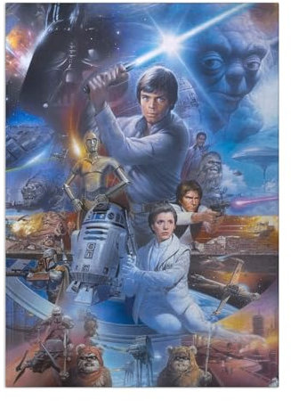 Displate Star Wars Metallposter - The Force Epics Plakat - Geschenk und Deko für Fans - 32x45cm