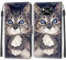 Feyten Coque Xiaomi Poco X3 NFC/Poco X3 Pro, Etui Xiaomi Poco X3 NFC/Poco X3 Pro, Étui Housse en Cuir Coque Flip Case Housse avec Fentes de Cartes Magnétique Portefeuille Protection Case (Chat 1)