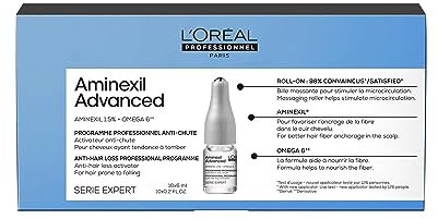 L'Oréal Professionnel Kräftigende Haarkur gegen Haarausfall, Für volleres Haar, Aminexil Advanced Anti-Hair Loss Activator Treatment, 10x6 ml
