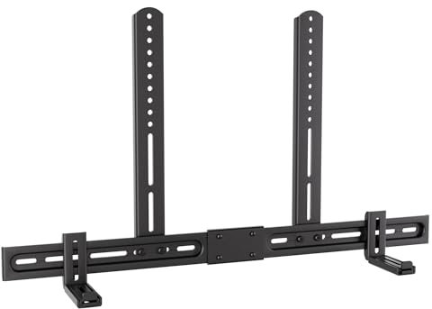 KAMIWI Universal Soundbar Mount Bracket for TV - Fits Soundbars with Speakers, 2 Installation Options and a Removable No-Slip Base Holder