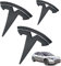 3 Stücke Modell Y Auto Etikett: SPORWAY Marke Etikett Frontkennzeichen Lenkrad Vorderrad Kofferraum Heckklappen Logo Aufkleber, Mattschwarzes Emblem Auto Zubehör