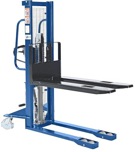 kaiserkraft | Hochhubstapler | Hubbereich 90-1200 mm | Tragfähigkeit 1100 kg | Bauhöhe 1720 mm