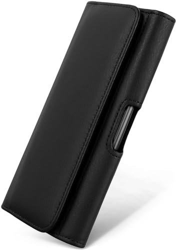 moex Snap Bag für vivo Y36 Handytasche Gürtel Tasche quer, Handy Gürteltasche mit Clip Halterung, Holster Quertasche PU Leder Etui Damen Herren Magnetverschluss, Schwarz
