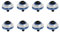 Jingelmall 8PCS Hard Drive Mounting Screw for HP 2.5 HDD EliteDesk ProDesk G1 G2 6000 6005 Pro 8000 8100 Isolation Grommet Mute Mounting Screws HDD 594220-001/511945-003