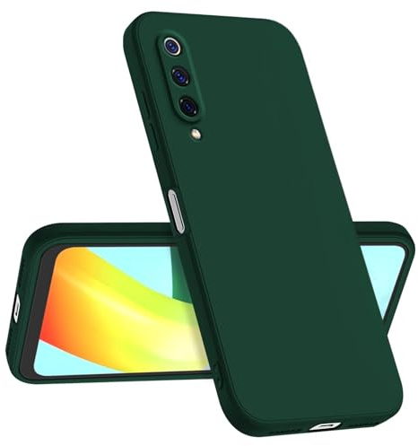 Longstong Handyhülle Kompatibel mit Xiaomi MI 9 (6.39), Stoßfest Personalisiert Schlank Minimalistisches Design - Dunkelgrün
