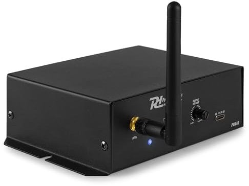 Power Dynamics PDX40 - Adattatore Bluetooth stereo, ricevitore audio wireless per impianto stereo, tecnologia BT 5.0, portata 30 m, uscita XLR a 3 poli, 6,3 jack In, ricevitore Bluetooth, colore: Nero