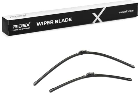 RIDEX Scheibenwischer Set Wischerblätter Satz mit Spoiler Vorne Länge 1: 750mm Länge 2: 530mm Flachbalkenwischblatt Kompatibel mit BMW i3 I01 für Linkslenker 298W0376