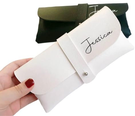 Personalisiertes Sonnenbrillenetui Mit Namen, Personalisiertes Brillenetui Aus Geprägtem Leder Mit Namen, Individuelles Brillenetui, Geburtstagsgeschenk, Hochzeit, Party, Brautjungfer