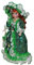 harayaa 40cm Elegante Viktorianische Puppe mit Ständer, Vintage Design, Grün