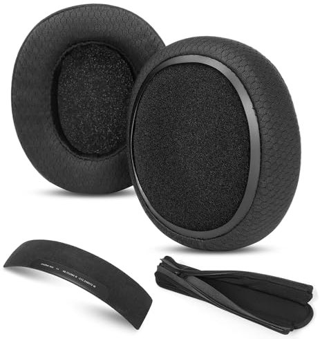 HAIZEEN Earpads and Headband Compatible with Skullcandy Crusher Evo Wireless Headphones Ear pads Replacement Cushion(Breathable Fabric/High-grade Foam)