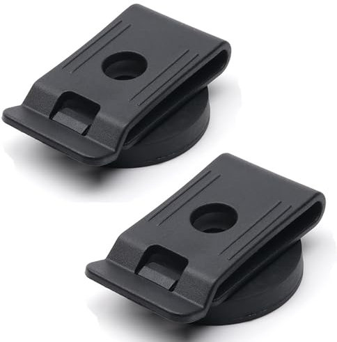 Upgraded Magnetic Tool Holder with Lock, Strong Magnetic Holster for Hammer, Screws, Nails, Wrench, Safer and Stronger Magnet Tool Belt Clip, Easy-to-Attach Tool Organiser (2PCS/ without lock)