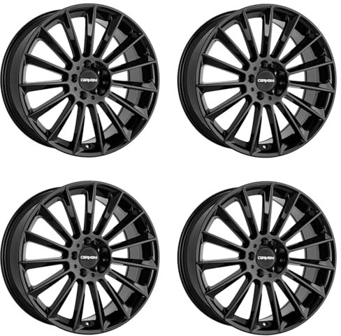 4x Carmani Felgen 17 Fritz 9.0x18 ET35 5x112 black kompatibel mit Mercedes A-Klasse C-Coupé C-Klasse CL CLA E-Klasse GLA GLE